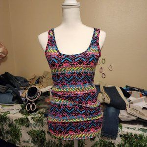 Women's Multi Color Tank Top
